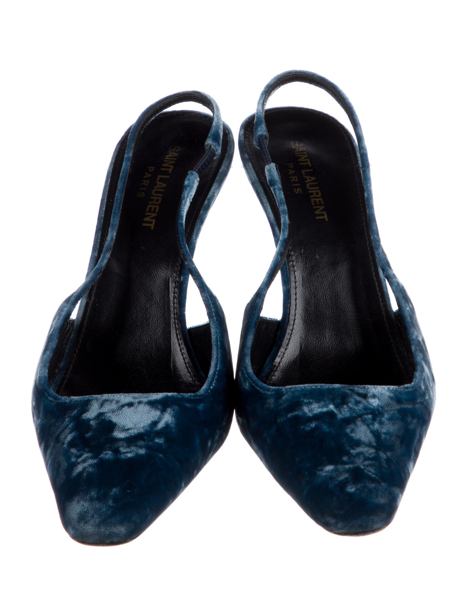 Saint Laurent Velvet Slingback Pumps